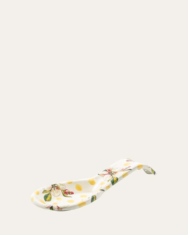 Wildflowers Yellow Enamel Spoon Rest